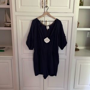 Navy Romper